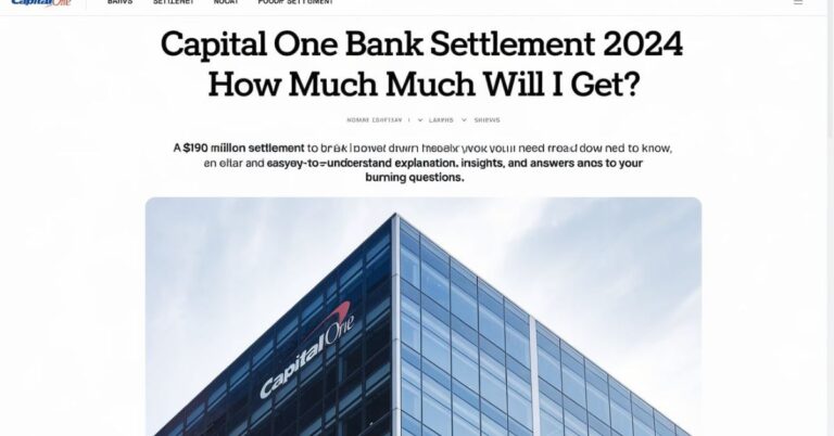 Capital One Bank Settlement 2024